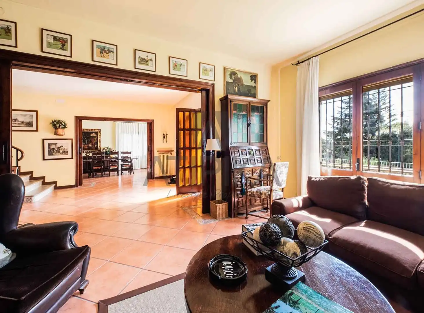 Sala d'estar de Casa o xalet en venda en Sant Andreu de Llavaneres amb Calefacció, Terrassa i Traster