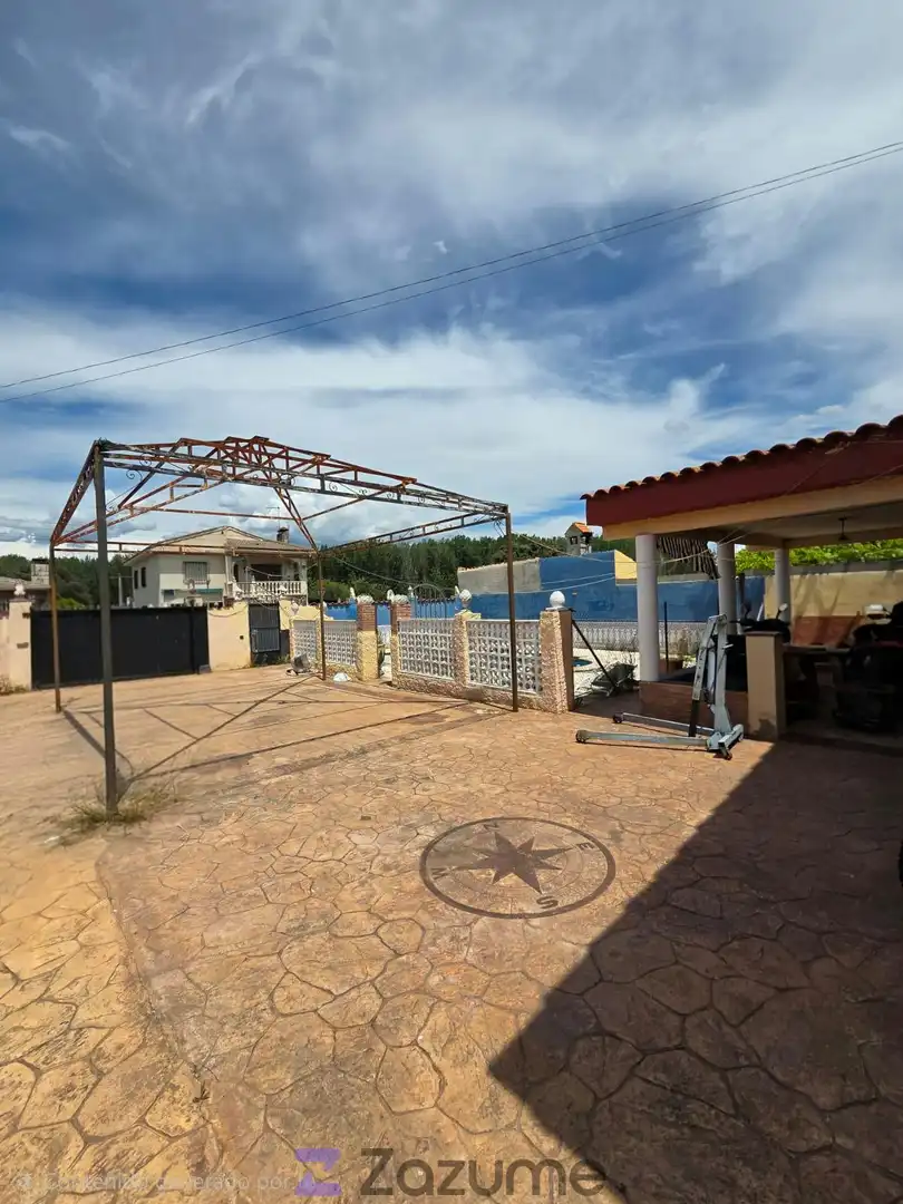 Haus oder Chalet zur Miete in El Casar de Escalona mit Klimaanlage, Privatgarten und Ofen