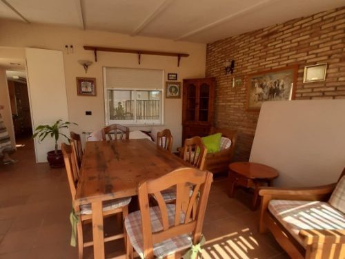 Menjador de Àtic en venda en Castellón de la Plana / Castelló de la Plana amb Calefacció, Jardí privat i Parquet