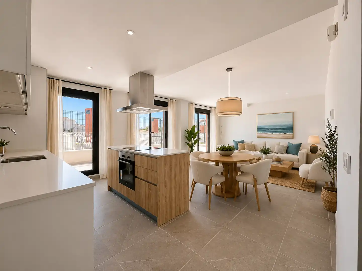 Cocina de Planta baja en venta en Mijas con Aire acondicionado, Terraza y Piscina