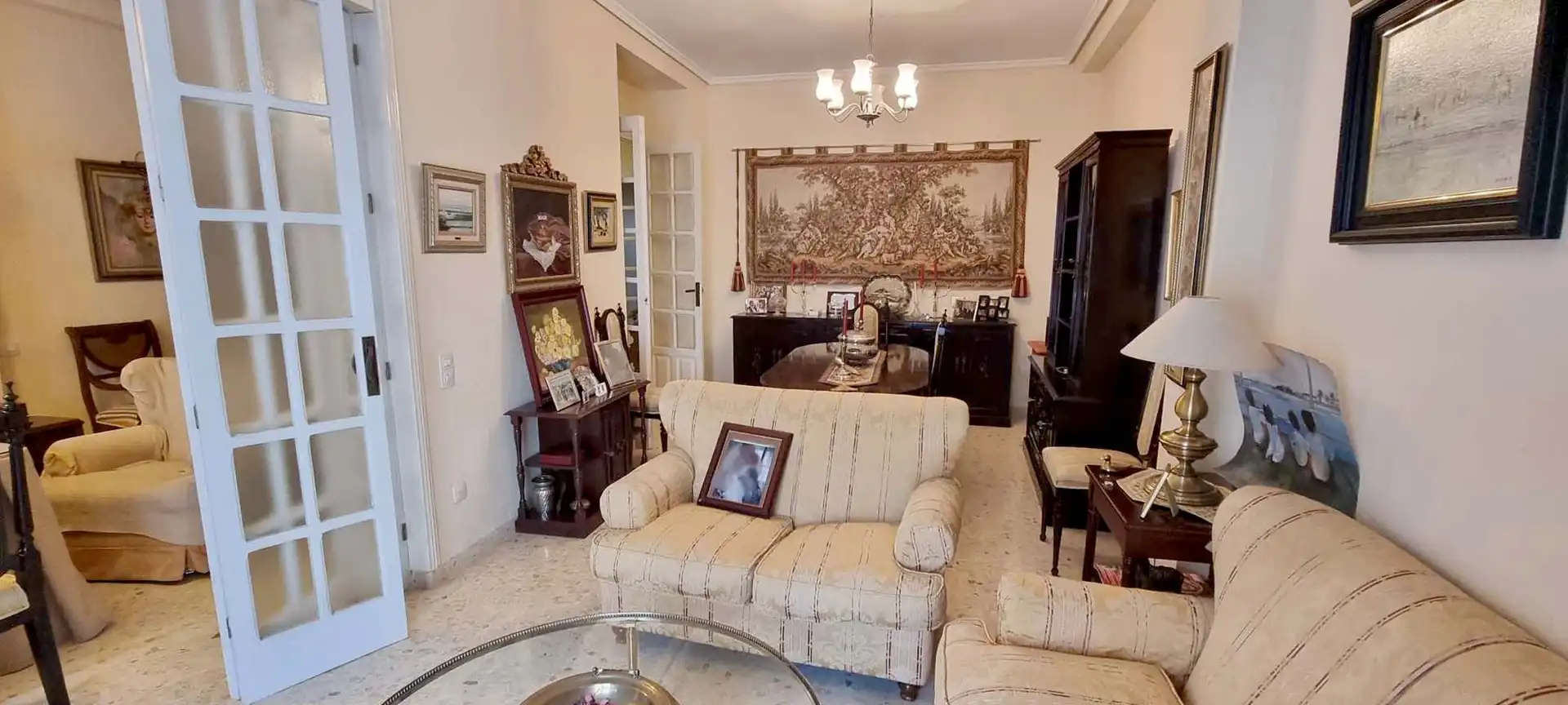 Sala de estar de Piso en venta en Puente Genil con Aire acondicionado, Terraza y Trastero
