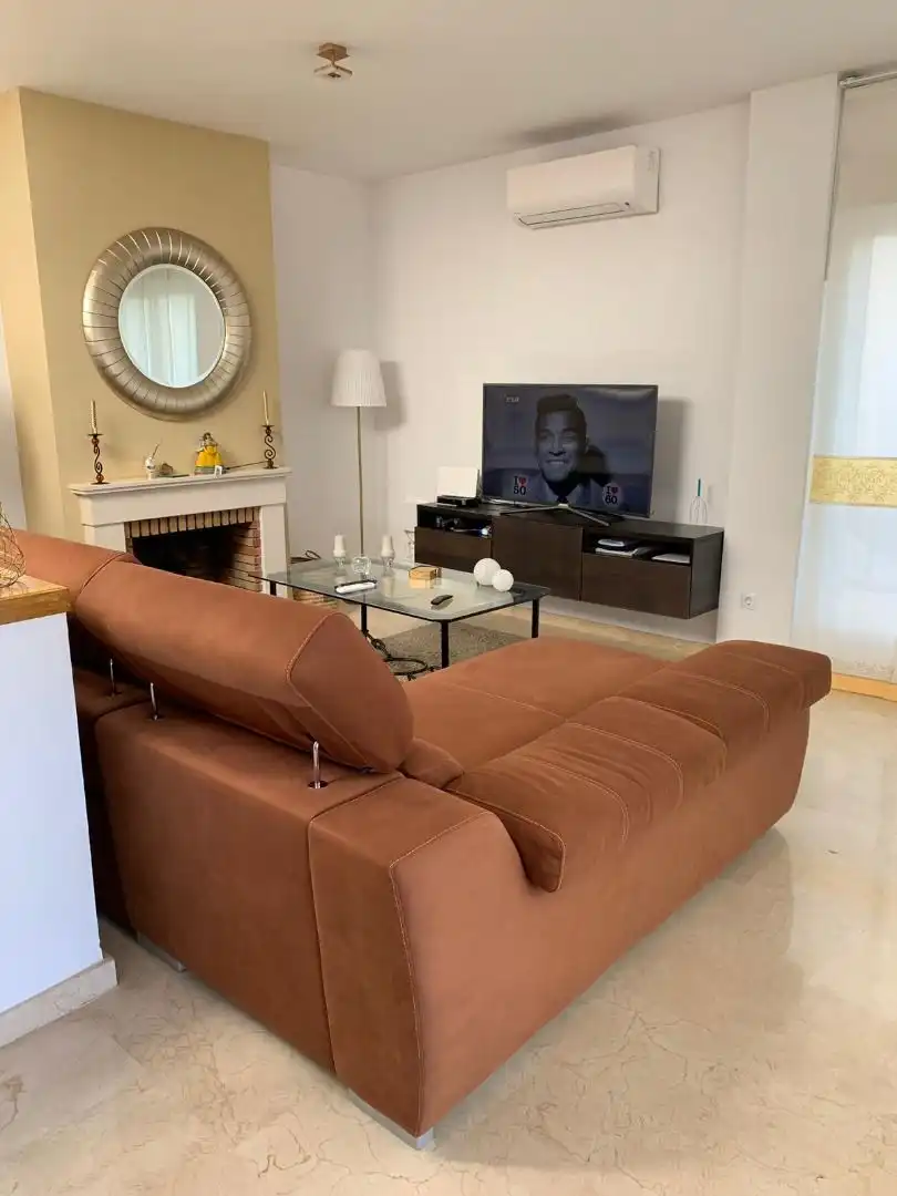 Sala d'estar de Casa o xalet de lloguer en Mijas amb Aire condicionat, Calefacció i Jardí privat