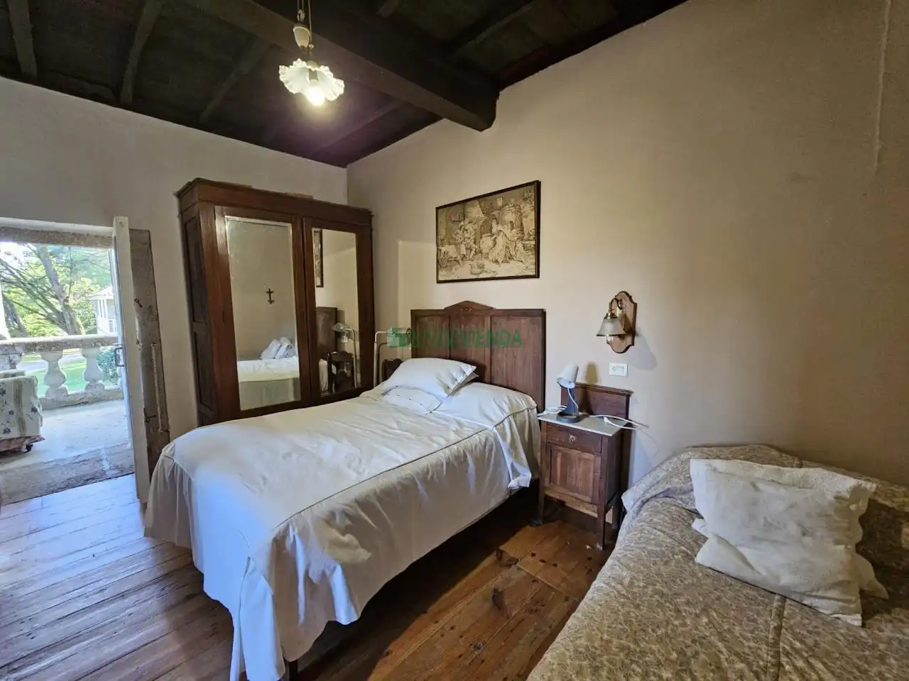 Habitación de Finca rústica en venta en A Cañiza   con Calefacción, Jardín privado y Terraza