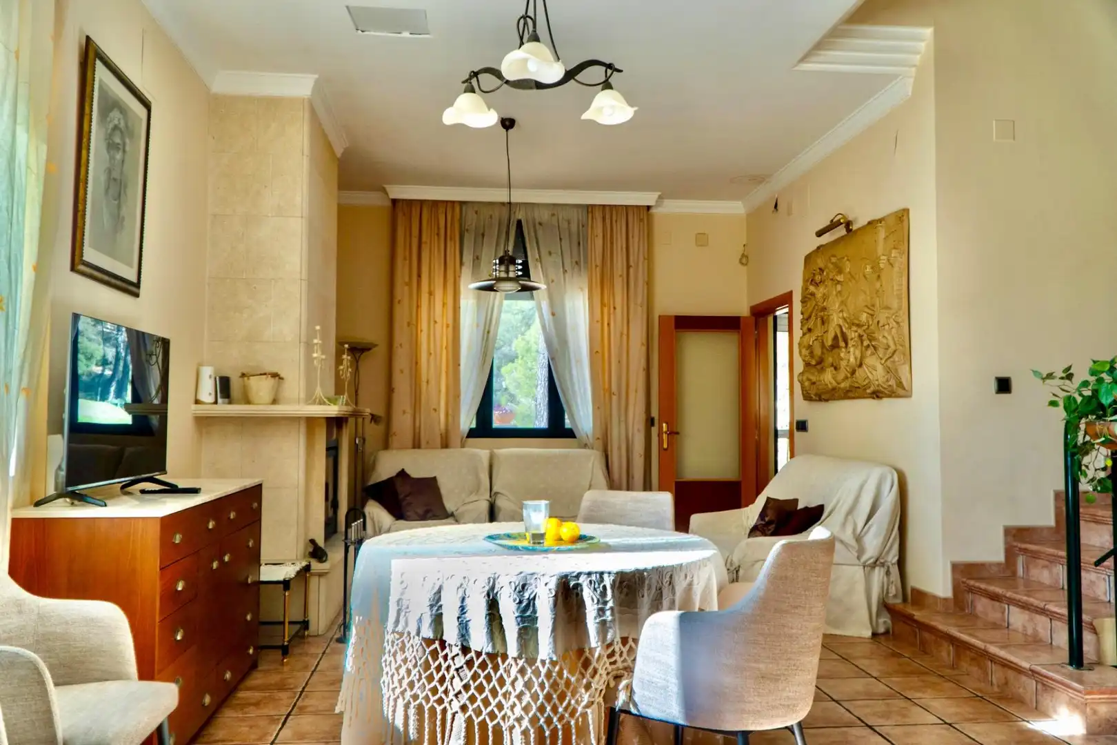 Dining room of Houses for sale in Cocentaina  with Heating, Private garden and Parquet flooring