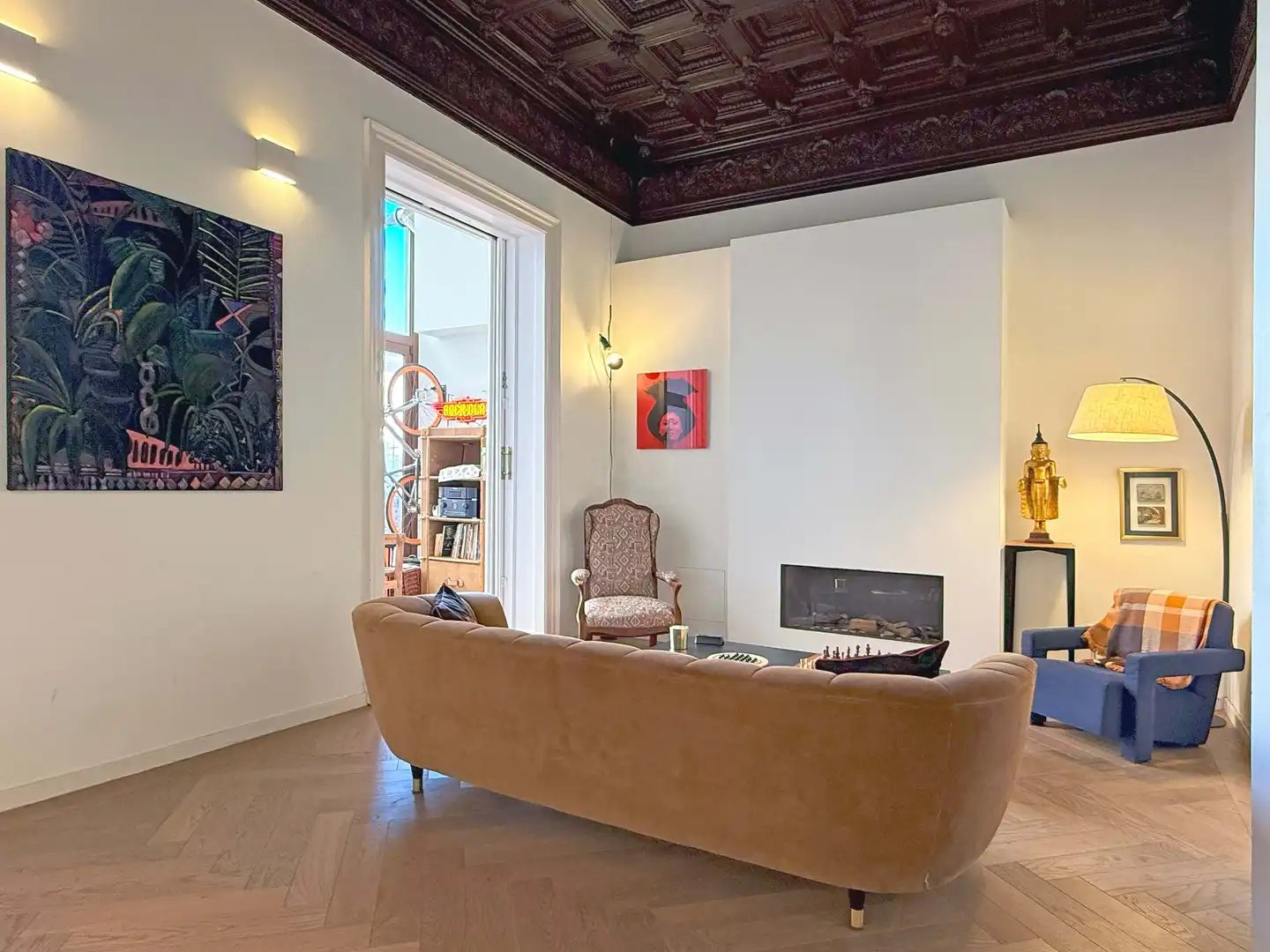 Sala de estar de Piso de alquiler en Barcelona con Aire acondicionado, Calefacción y Terraza