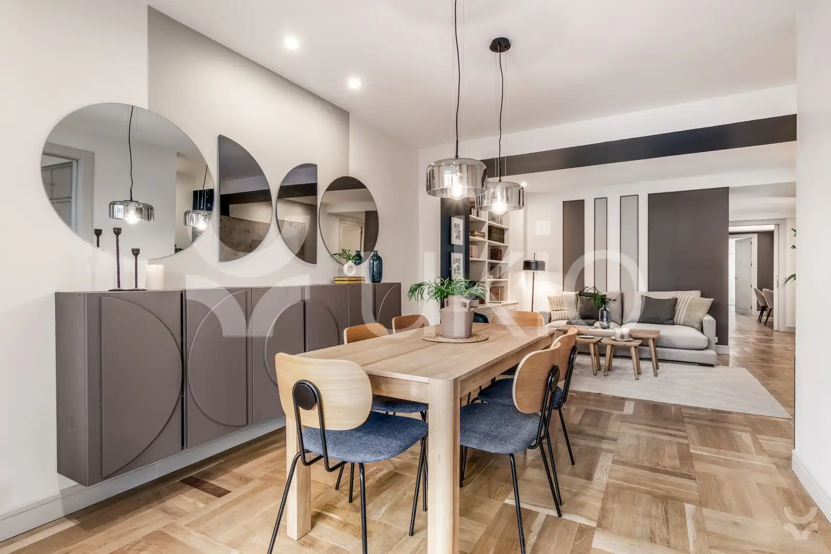 Dining room of Apartments for rent in Madrid  with Air Conditioner, Heating and Terrace