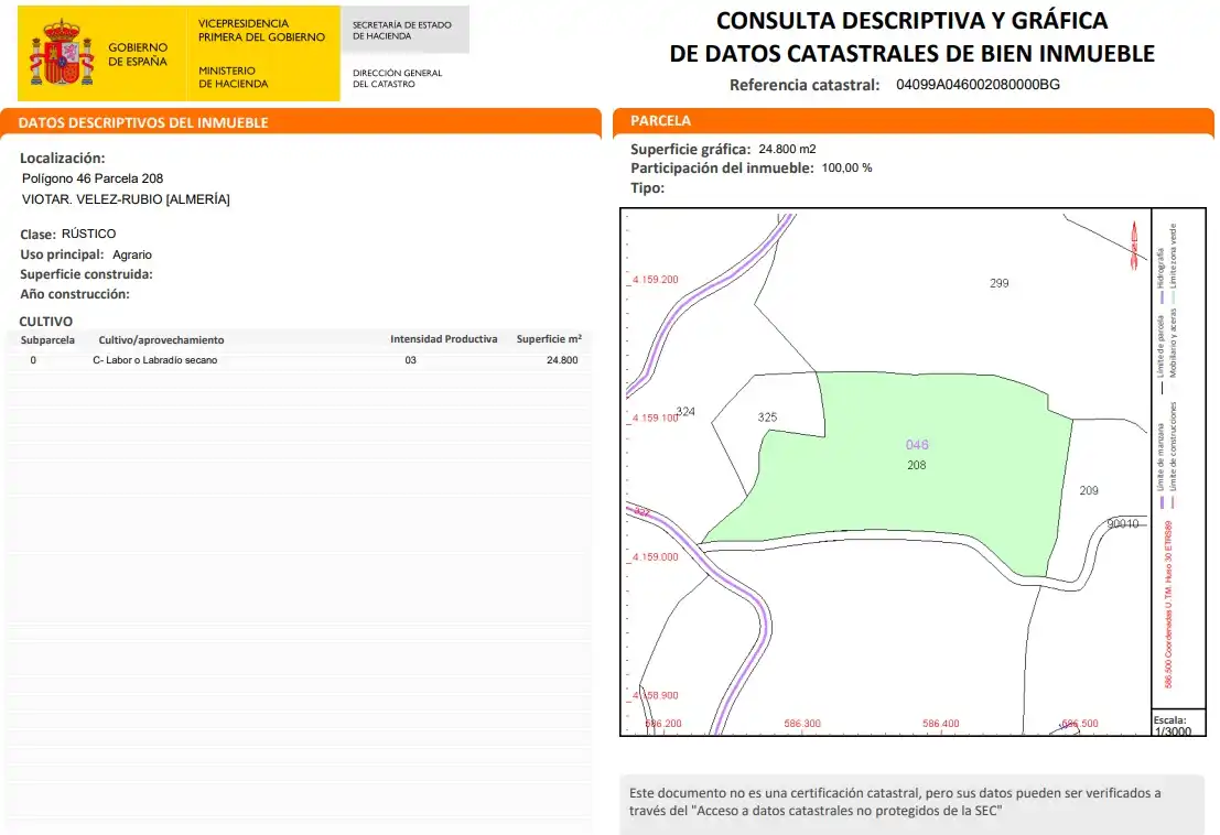 Residential land for sale in Pasadizo Cabezo, Cerro Siom o Paleton -  Carretera A-327, imagen 3