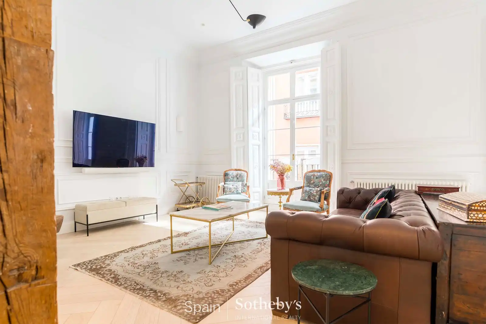Sala d'estar de Apartament de lloguer en Madrid amb Aire condicionat, Calefacció i Terrassa