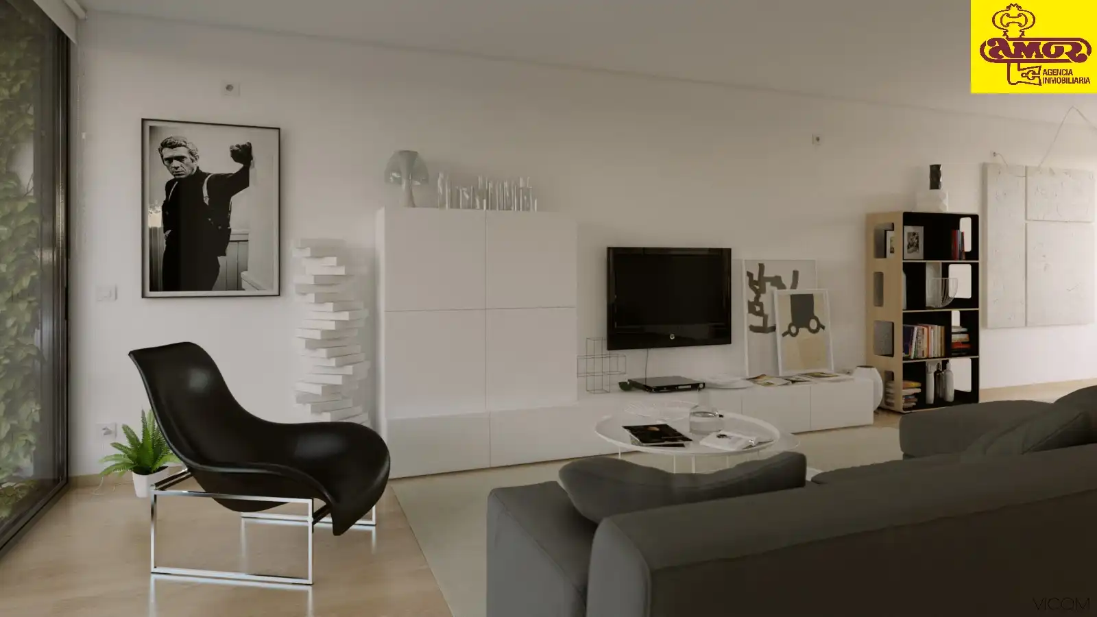 Sala de estar de Casa o chalet en venta en Santiago de Compostela  con Amueblado
