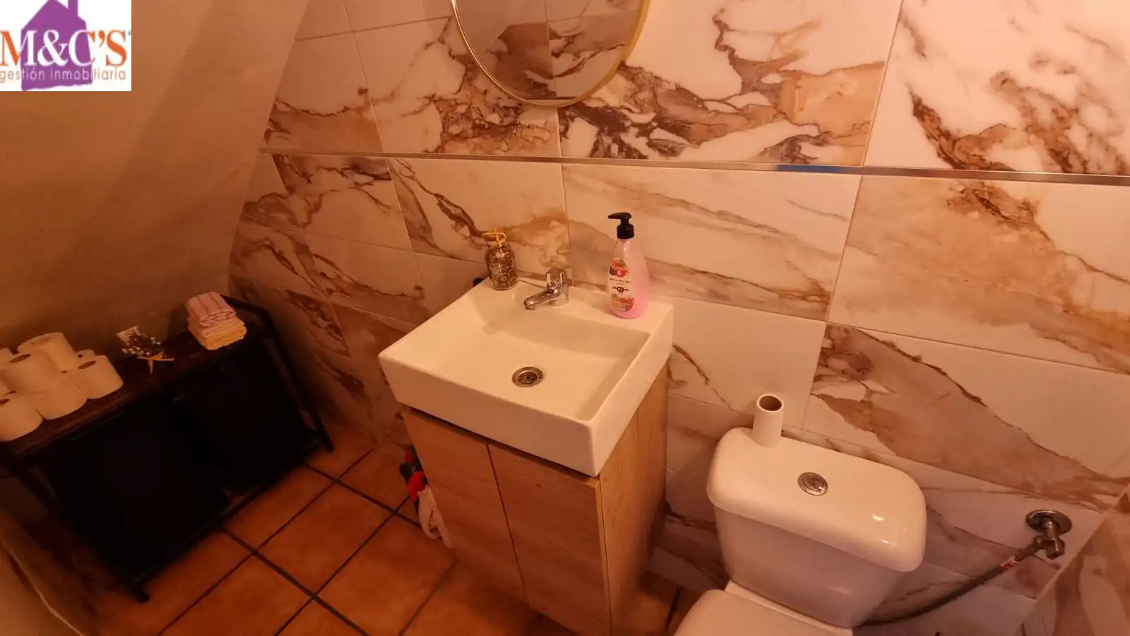 Bany de Casa o xalet en venda en Puertollano amb Aire condicionat, Terrassa i Moblat