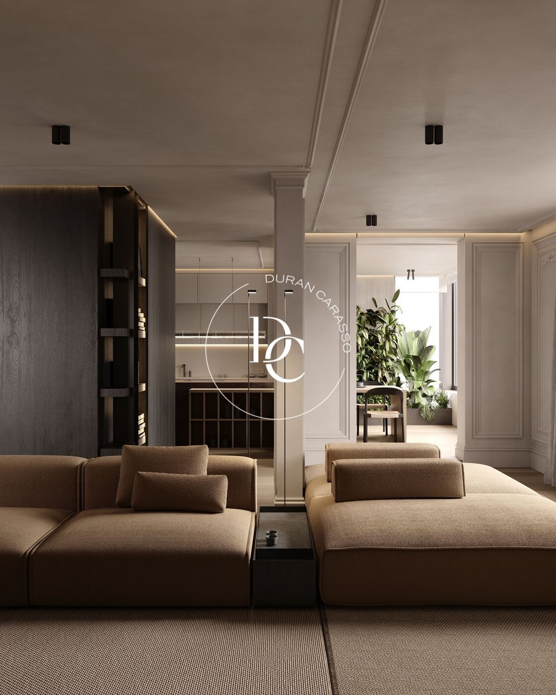 Living room of Attic for sale in  Barcelona Capital  with Air Conditioner, Heating and Terrace