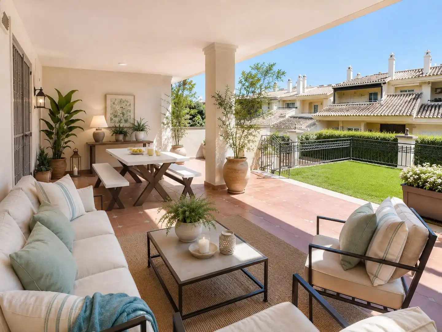 Terrasse von Wohnung zum Verkauf in Marbella mit Heizung, Terrasse und Gemeinschaftspool