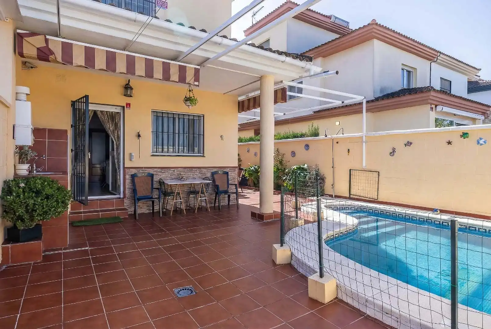 Terrace of Detached homes for sale in Mairena del Aljarafe  with Air Conditioner, Private garden and Terrace