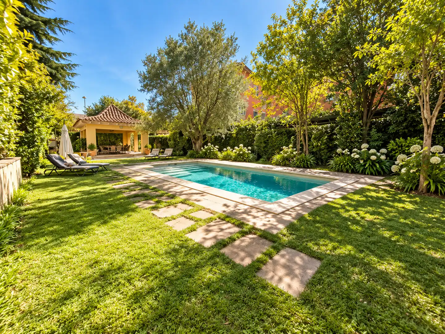 Piscina de Casa o xalet en venda en Cardedeu amb Calefacció, Jardí privat i Moblat