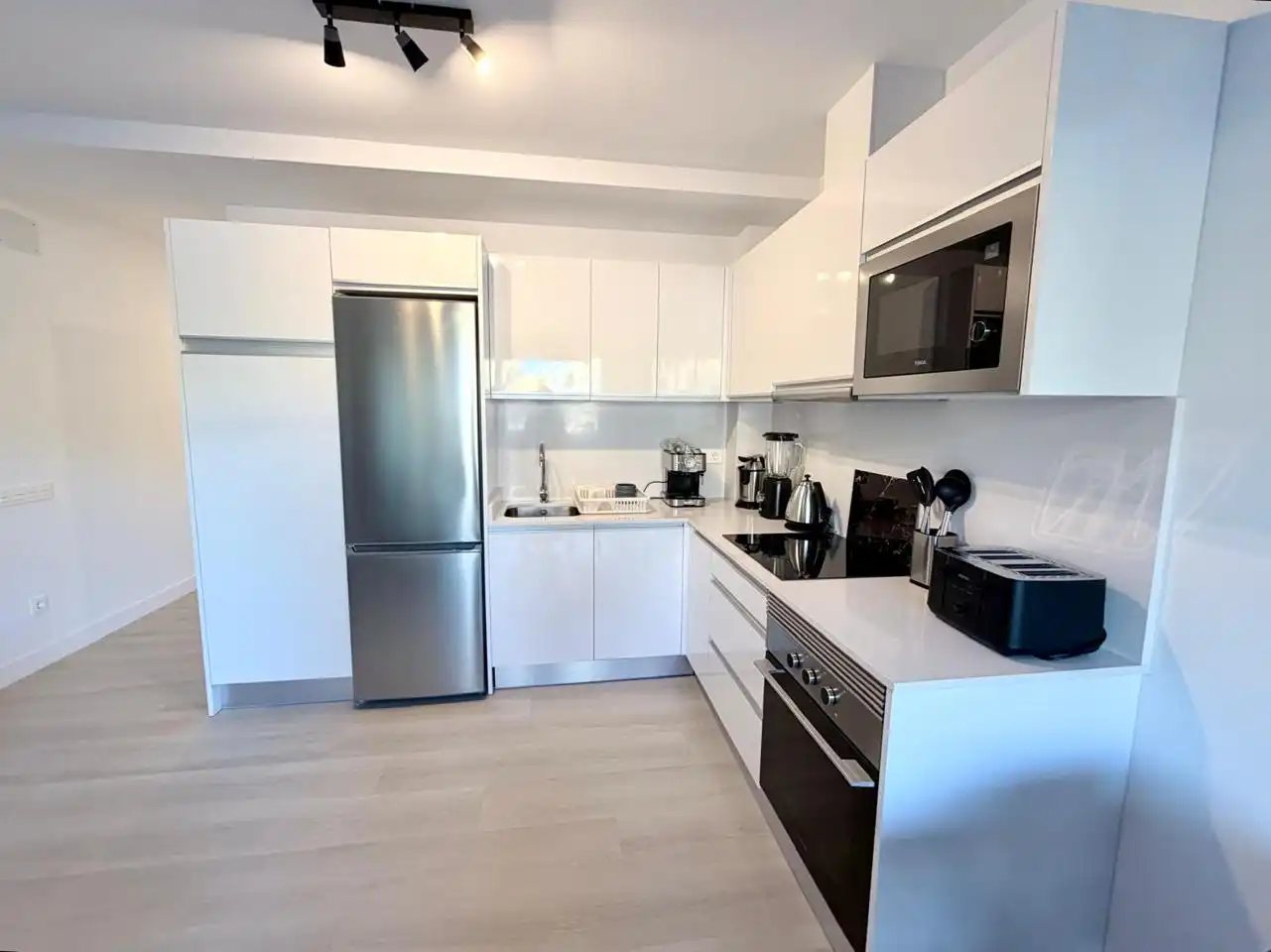 Kitchen of Flat for rent in Mogán  with Air Conditioner, Terrace and Furnished