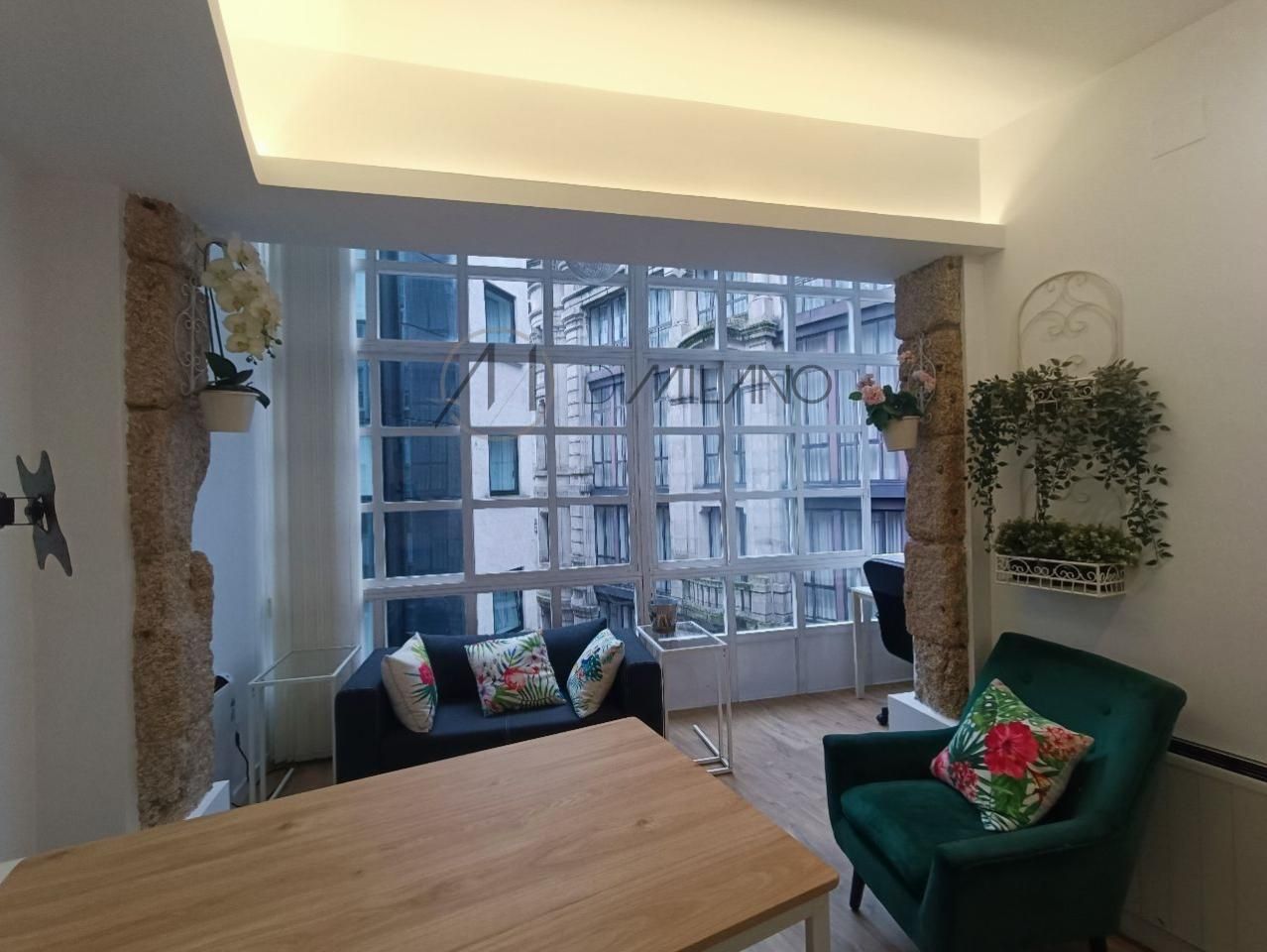 Sala de estar de Apartamento de alquiler en Vigo  con Calefacción y Amueblado