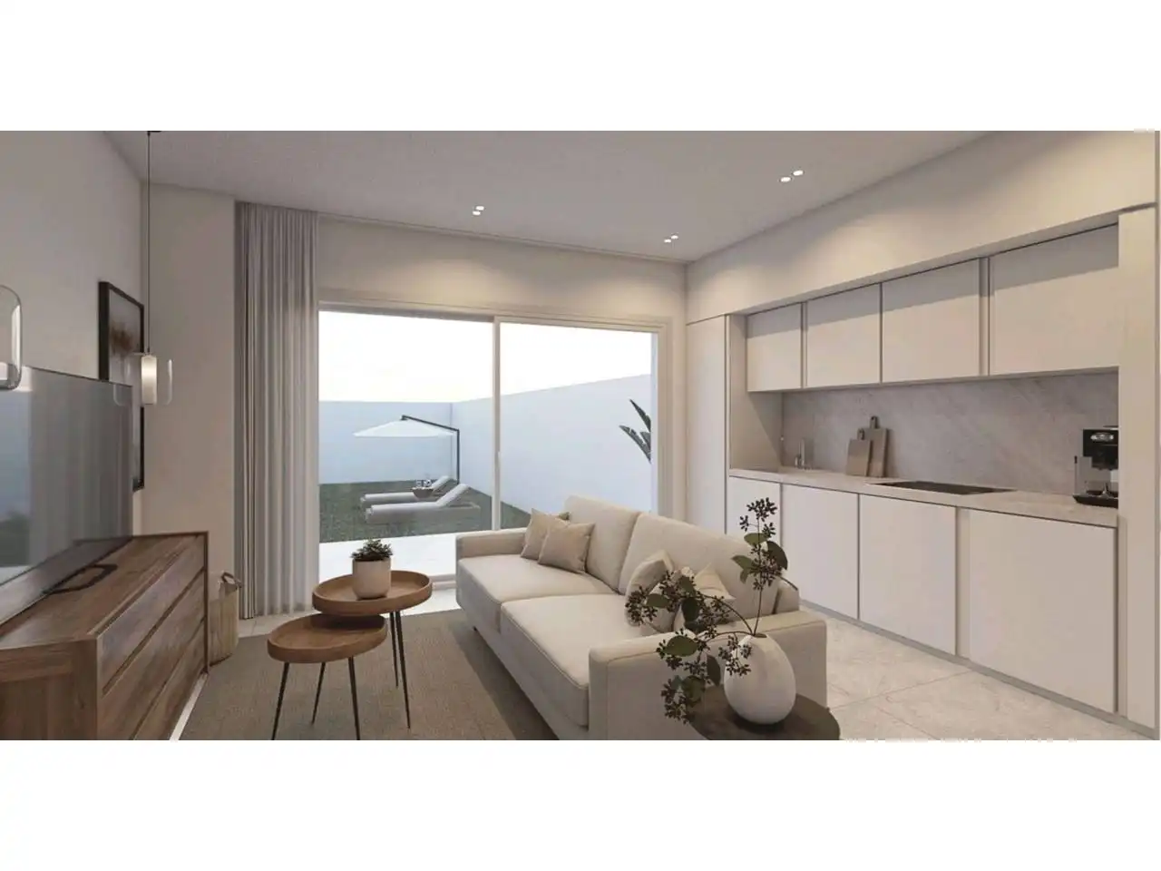 Wohnzimmer von Dachboden zum Verkauf in  Palma de Mallorca mit Klimaanlage, Terrasse und Balkon