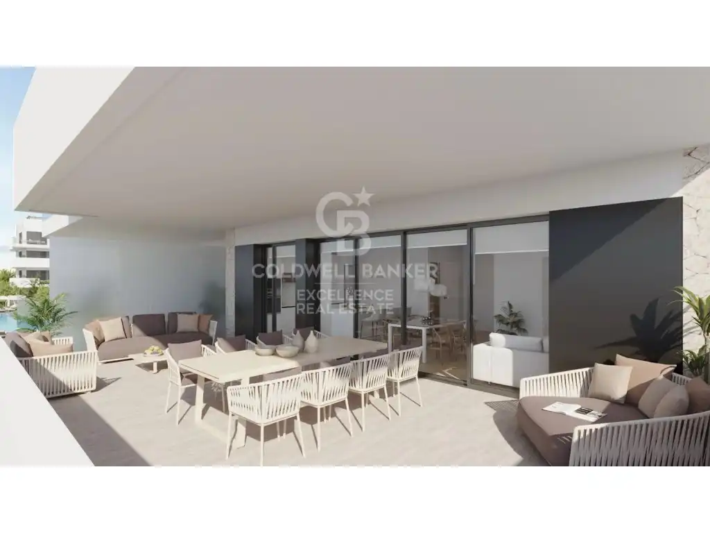 Terrasse von Wohnung zum Verkauf in La Nucia mit Privatgarten, Terrasse und Schwimmbad