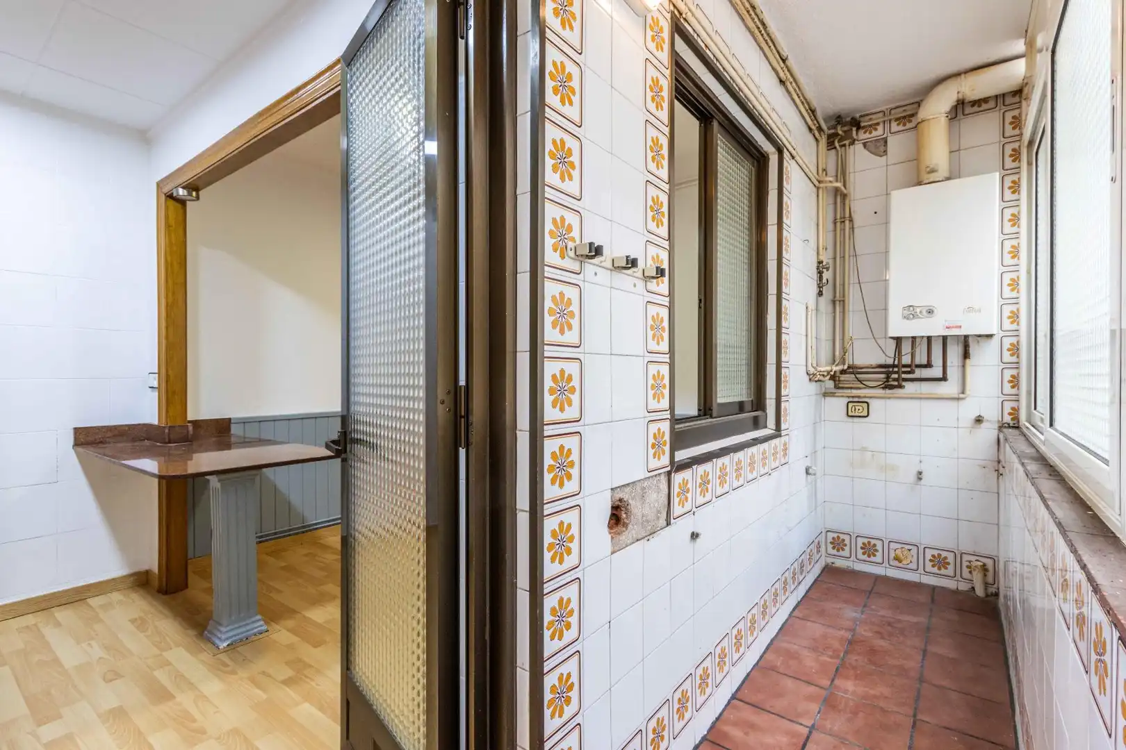 Kitchen of Flat for sale in Sabadell  with Heating and Parquet flooring