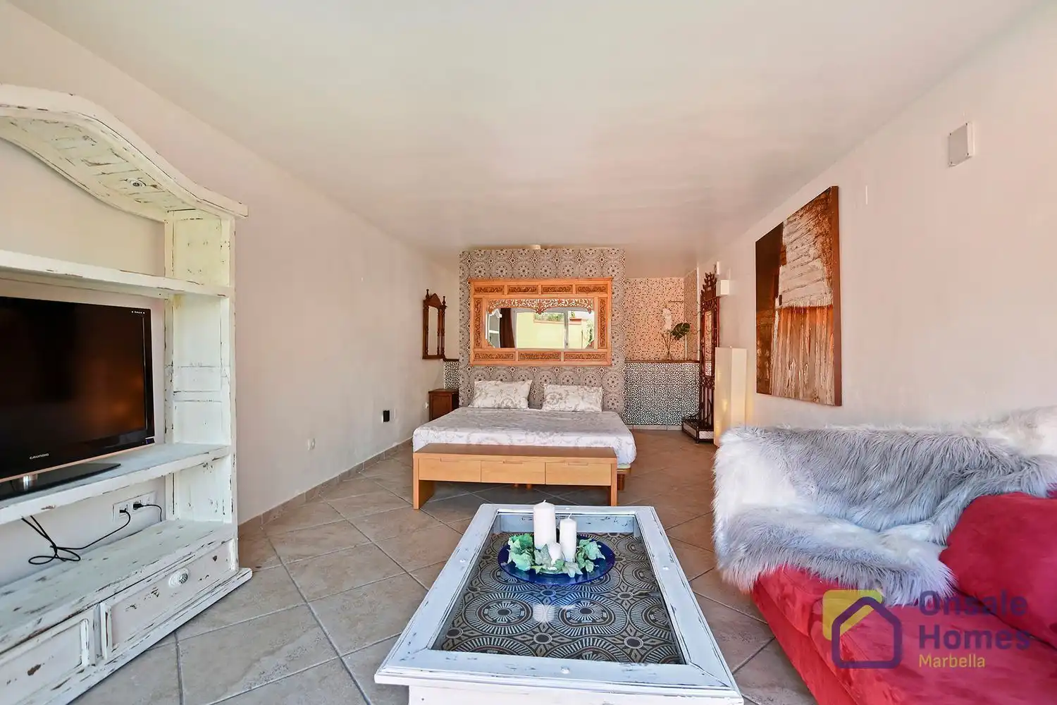 Dormitori de Casa o xalet en venda en Marbella amb Aire condicionat, Jardí privat i Terrassa