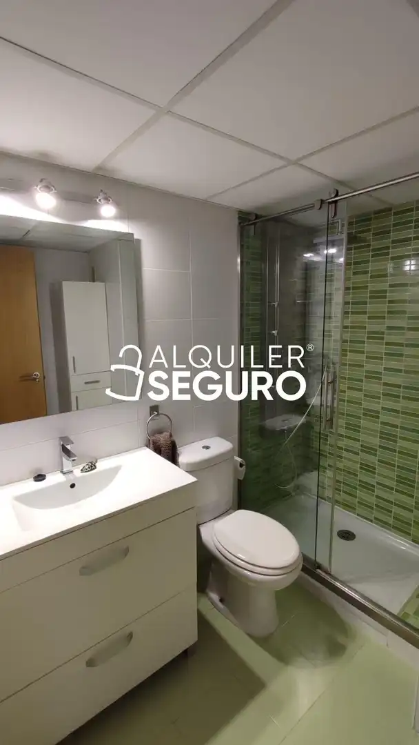 Bathroom of Flat for rent in Madrid  with Air Conditioner, Heating and Terrace