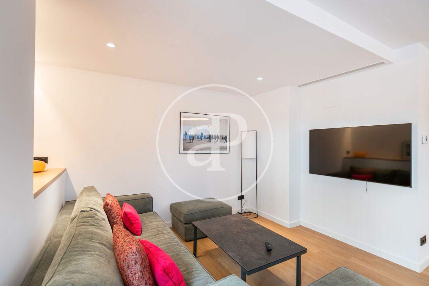 Living room of Flat to rent in  Barcelona Capital  with Air Conditioner, Heating and Furnished