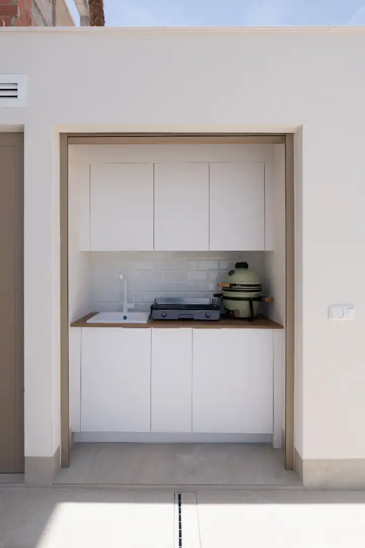 Cocina de Casa o chalet en venta en Los Alcázares con Aire acondicionado, Calefacción y Jardín privado
