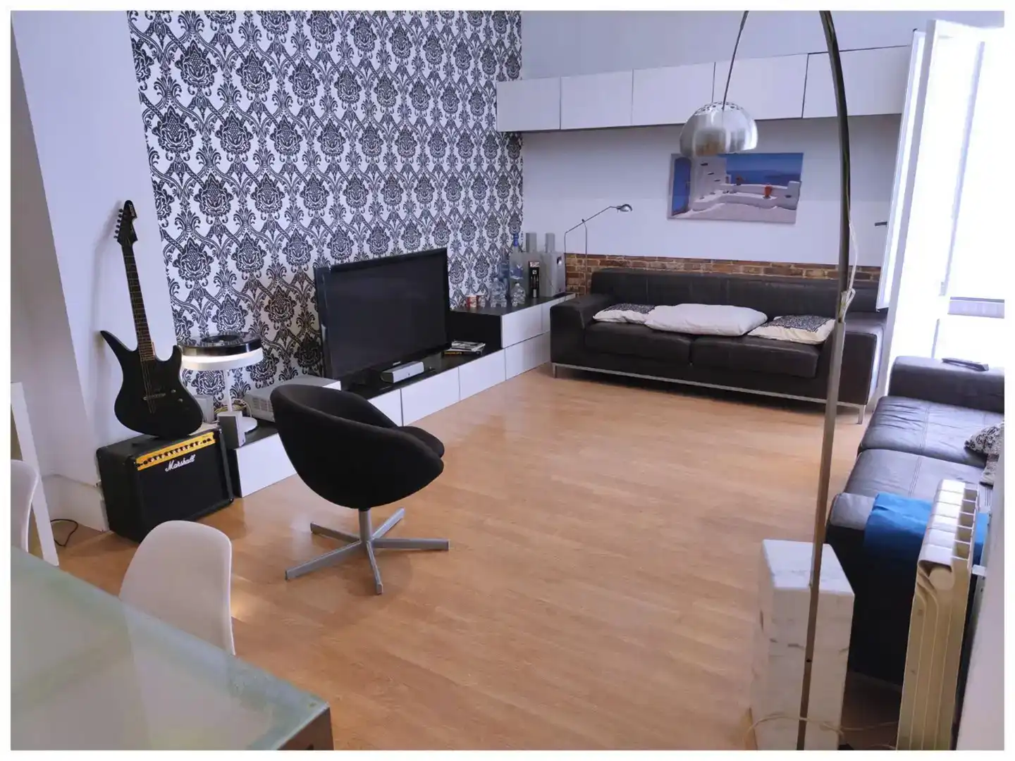 Sala de estar de Loft en venta en  Barcelona Capital con Aire acondicionado y Balcón