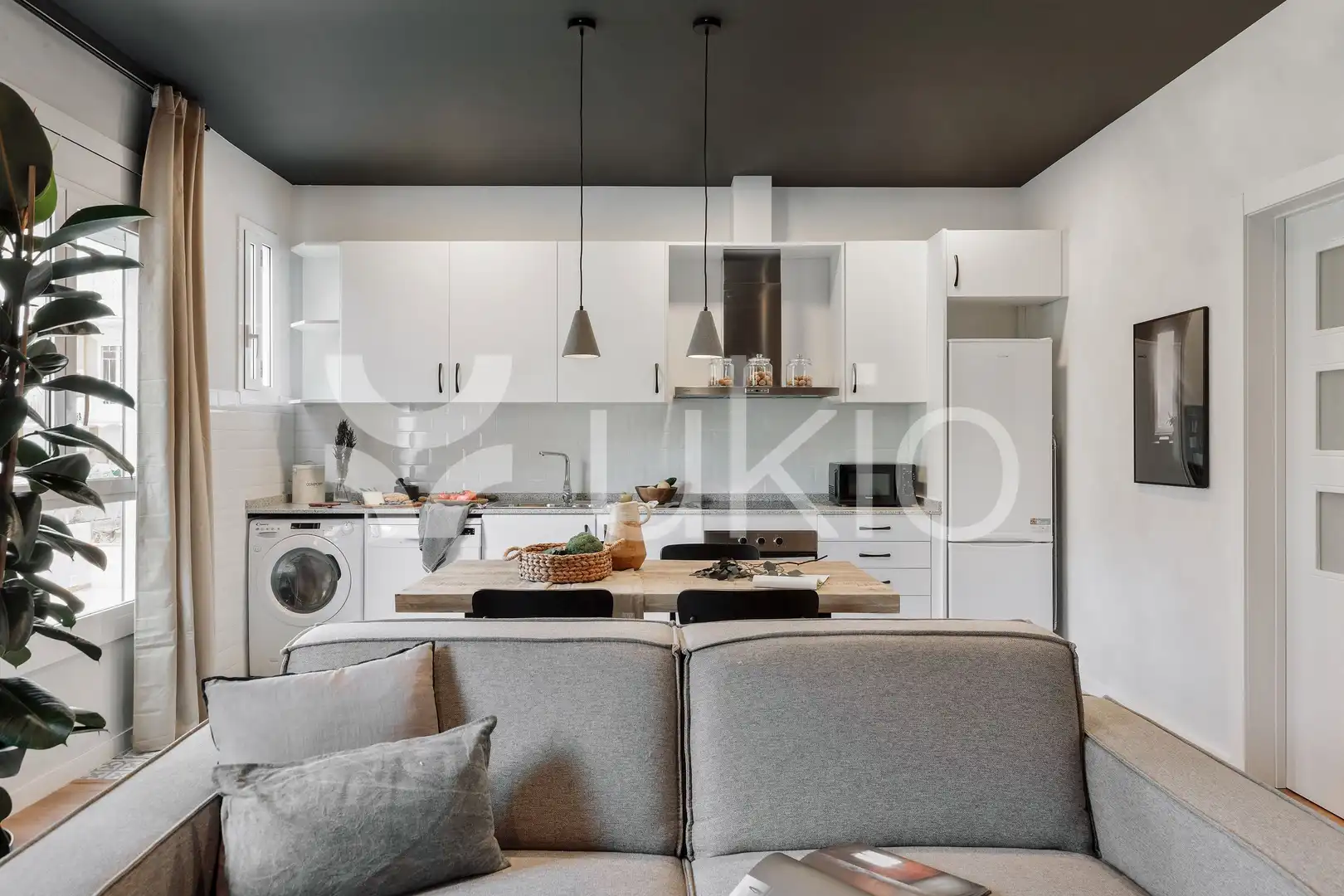 Kitchen of Apartments for rent in Barcelona  with Air Conditioner, Heating and Furnished