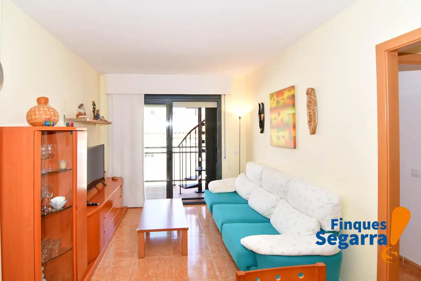 Sala de estar de Piso en venta en El Vendrell con Balcón y Piscina comunitaria