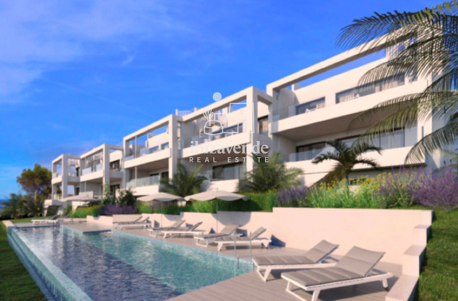 Vista exterior de Àtic en venda en Sant Joan de Labritja amb Terrassa, Traster i Piscina