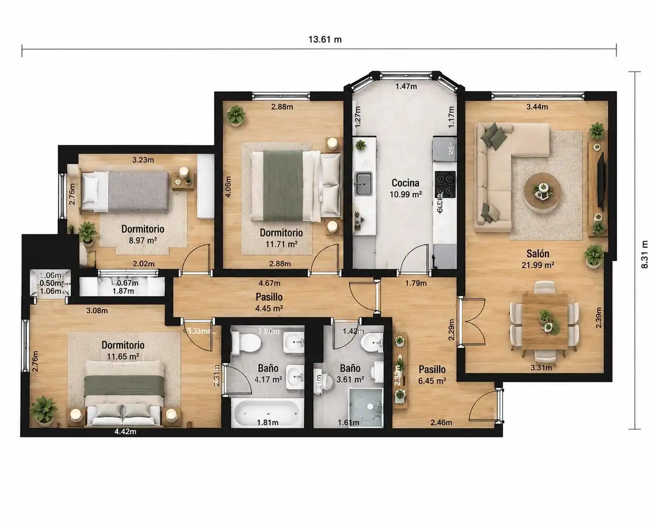 Flat for sale in San Claudio - Trubia - Las Caldas