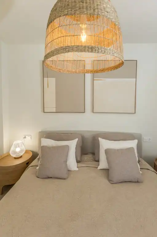 Bedroom of Apartments for rent in Jávea / Xàbia  with Air Conditioner, Storage room and Sauna