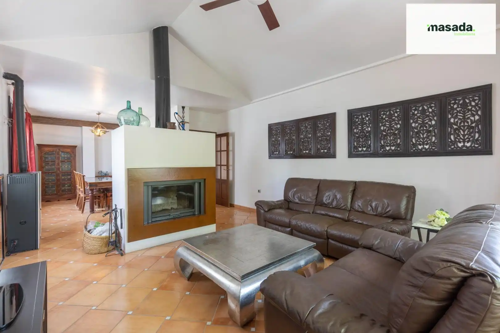 Sala de estar de Casa o chalet en venta en Vegas del Genil con Calefacción, Jardín privado y Piscina