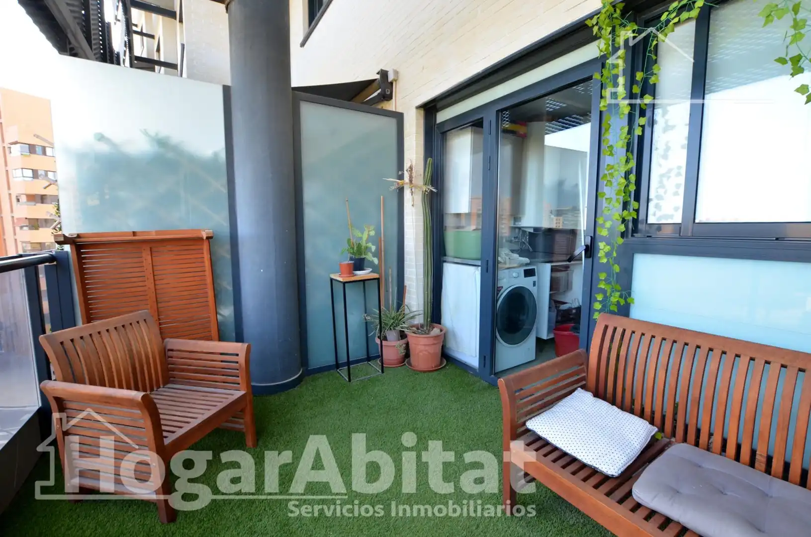 Terraza de Piso en venta en Alicante / Alacant con Aire acondicionado, Calefacción y Jardín privado