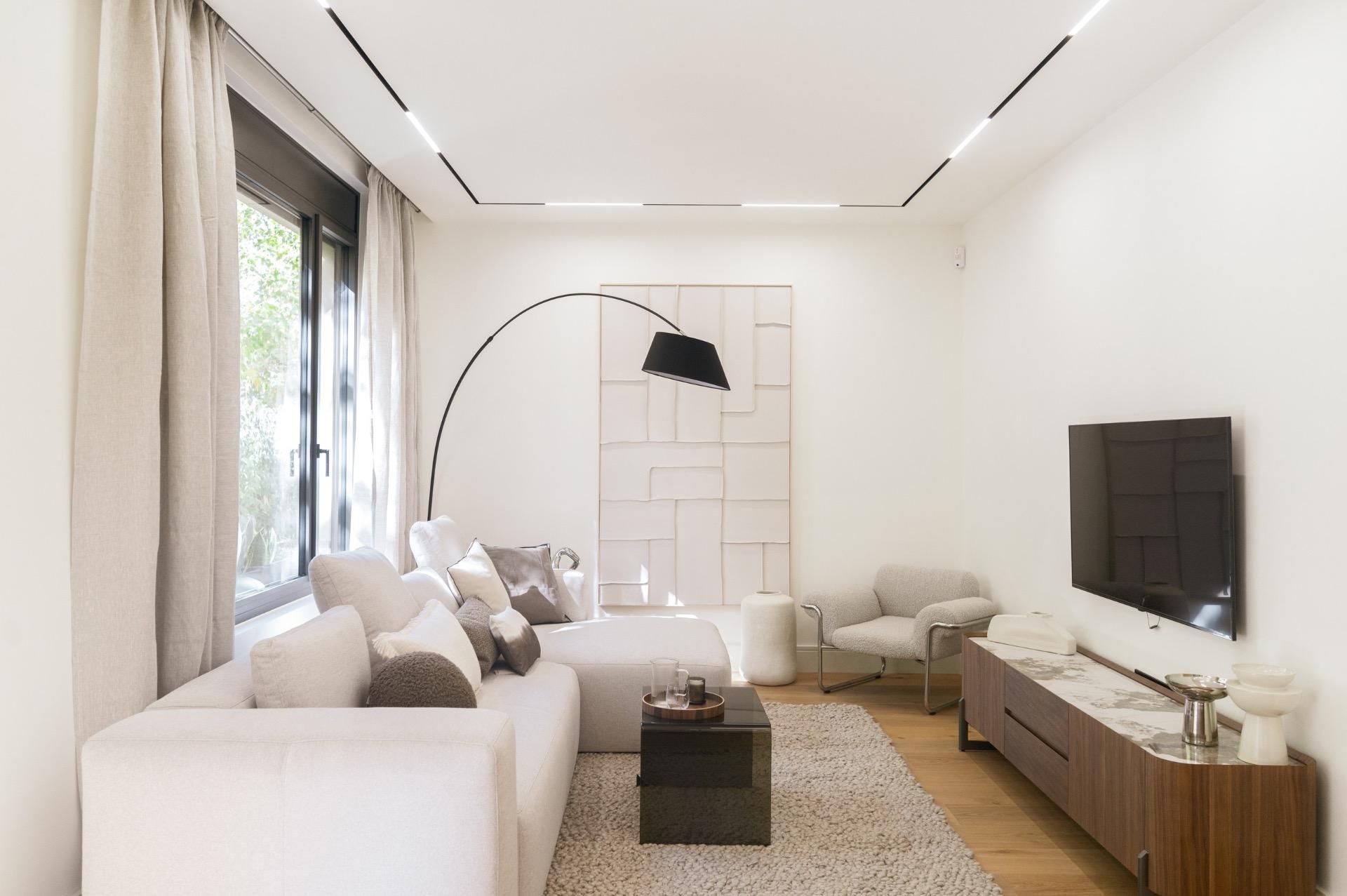 Sala de estar de Piso en venta en  Barcelona Capital con Aire acondicionado