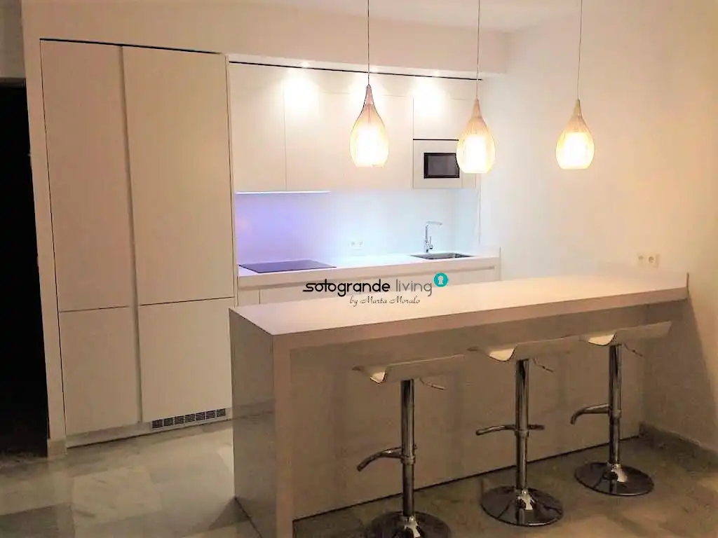 Kitchen of Apartments for rent in Sotogrande  with Air Conditioner, Heating and Terrace