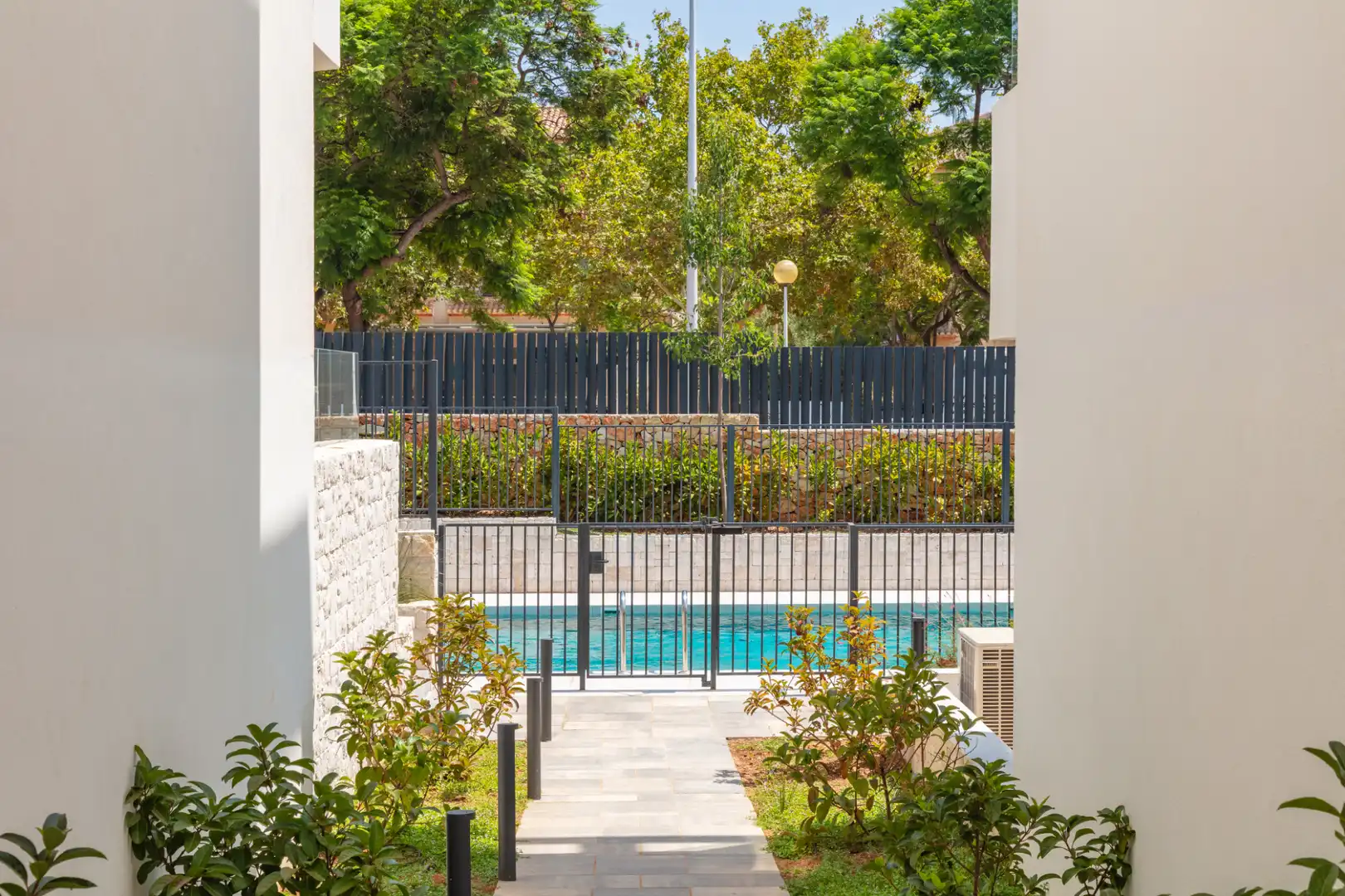 Piscina de Apartamento de alquiler en Jávea / Xàbia con Aire acondicionado, Calefacción y Parquet