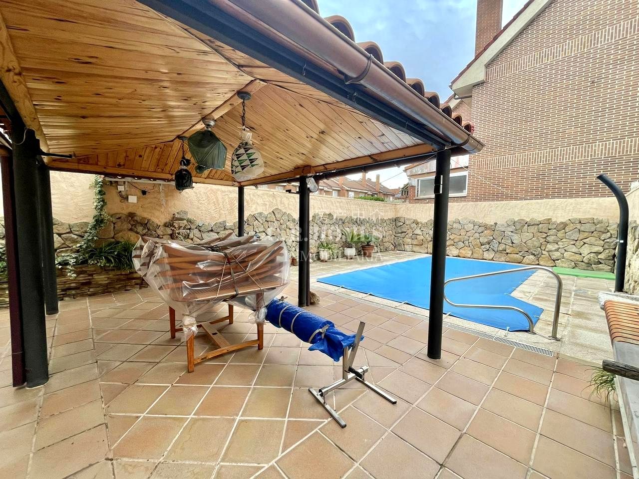 Terrace of Single-family semi-detached for sale in Fuenlabrada  with Air Conditioner, Heating and Private garden