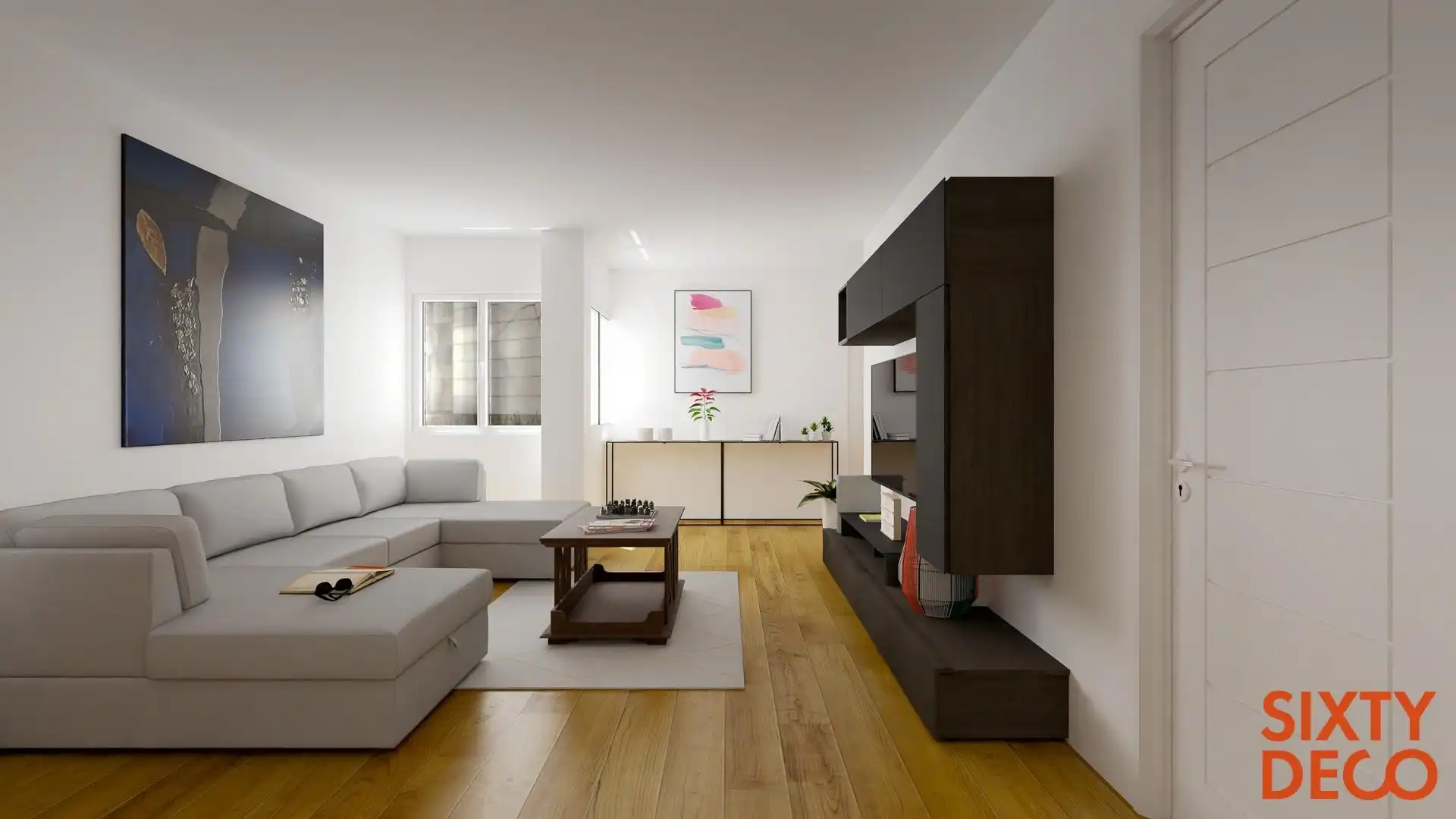 Living room of Flat for sale in Zaragoza  with Air Conditioner and Heating