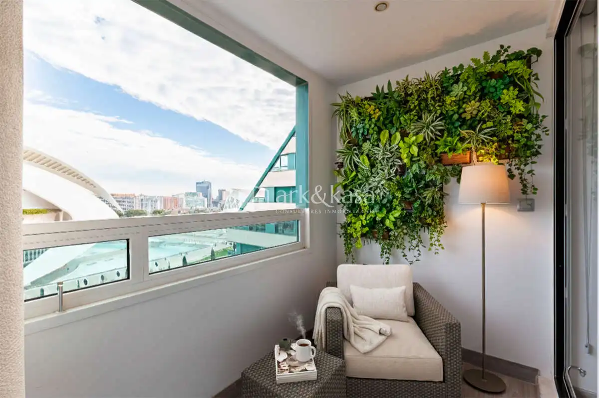 Schlafzimmer von Wohnung zum Verkauf in Valencia mit Klimaanlage, Abstellraum und Ofen