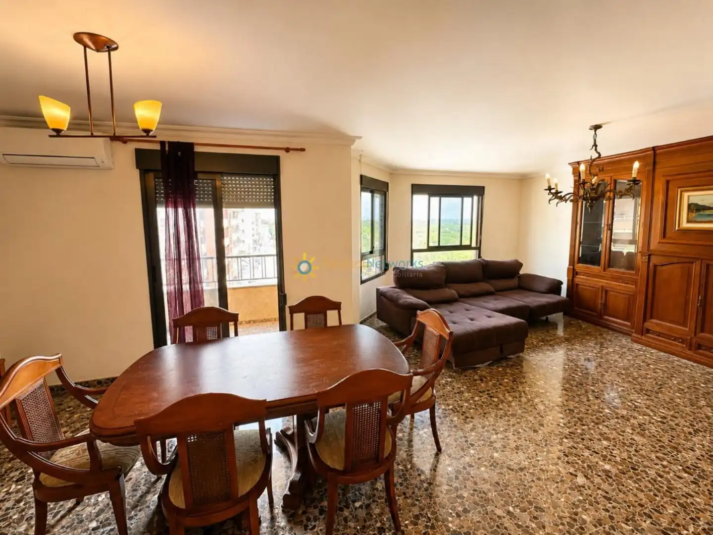 Dining room of Flat for sale in Oliva  with Air Conditioner and Balcony