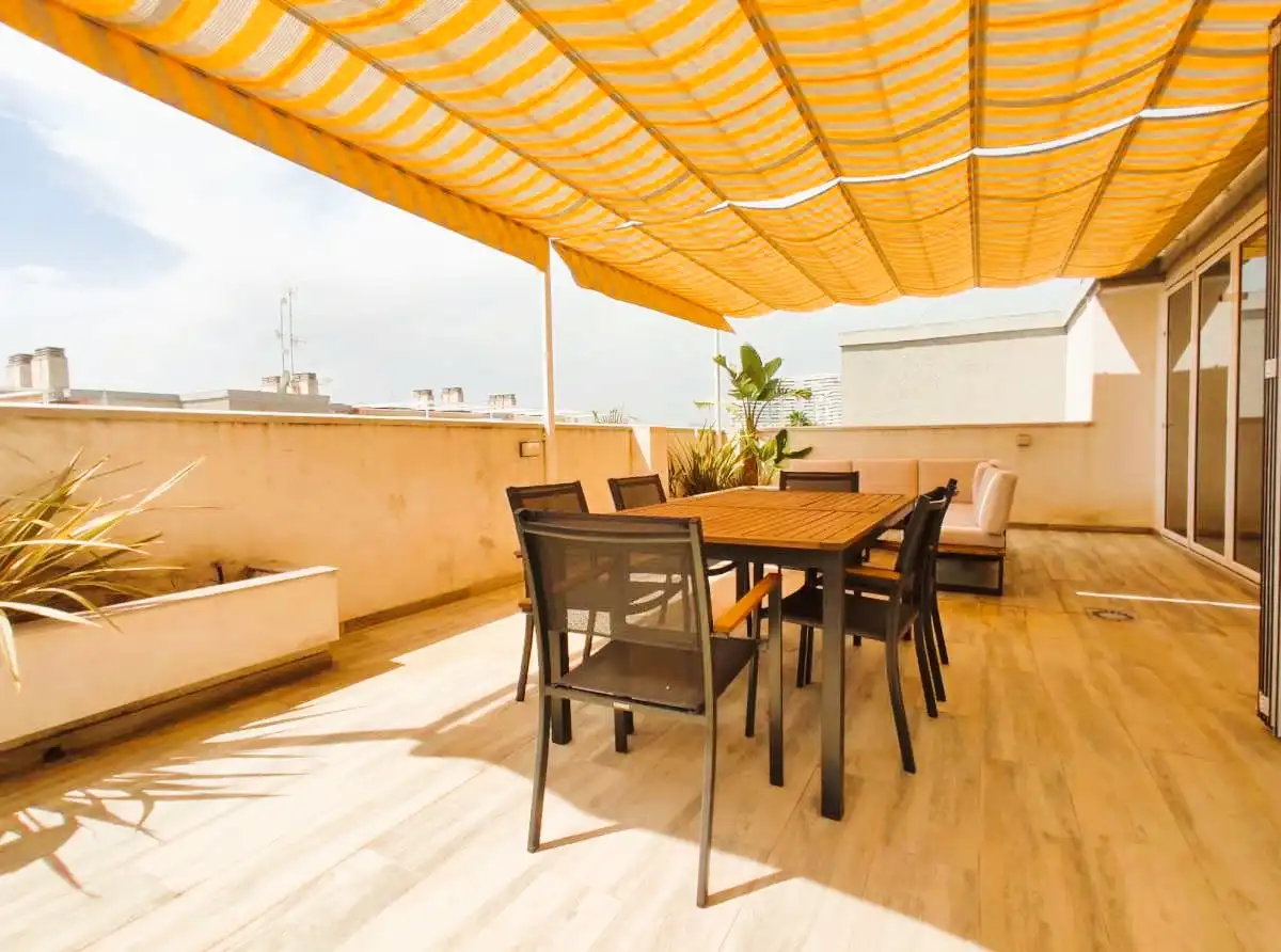 Terraza de Apartamento en venta en Canet d'En Berenguer con Aire acondicionado, Amueblado y Piscina comunitaria