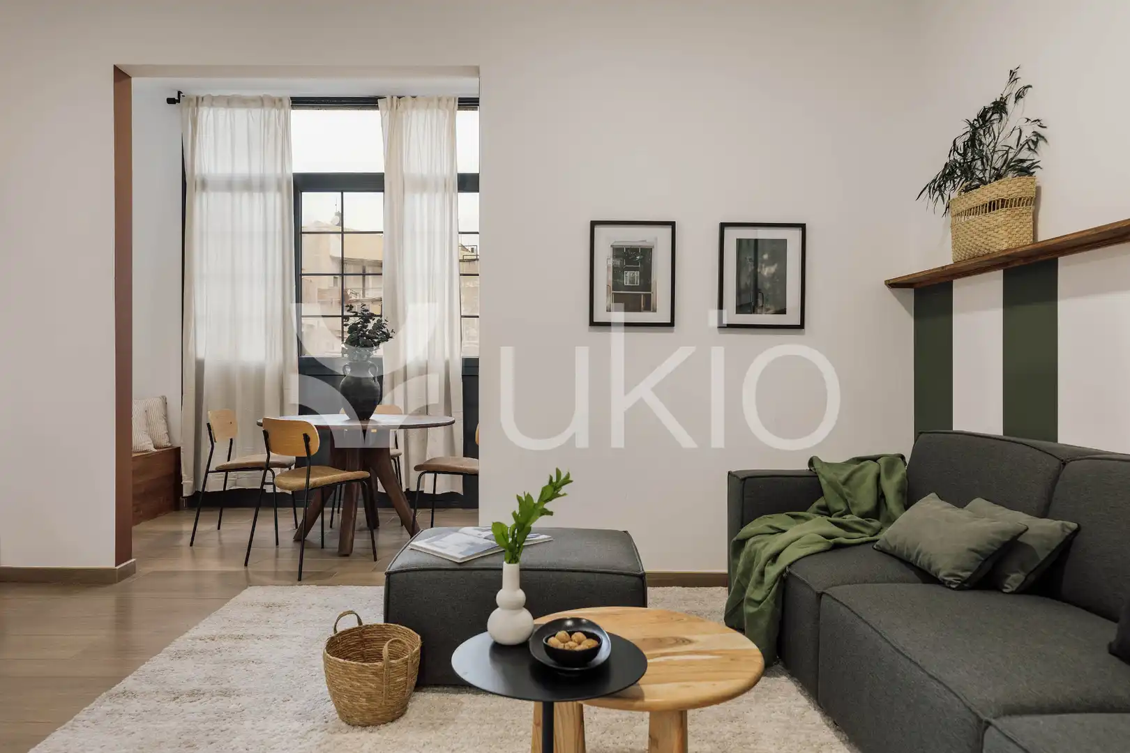 Living room of Apartments for rent in Barcelona  with Air Conditioner, Heating and Furnished