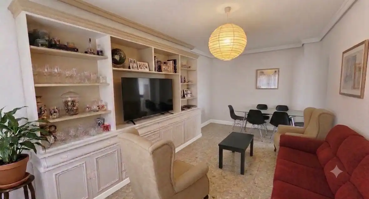 Living room of Flat for rent in Salamanca  with Heating, Terrace and Furnished