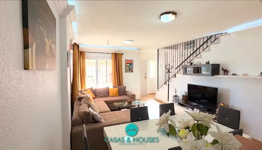 Living room of Detached homes for sale in La Manga del Mar Menor  with Air Conditioner, Heating and Private garden