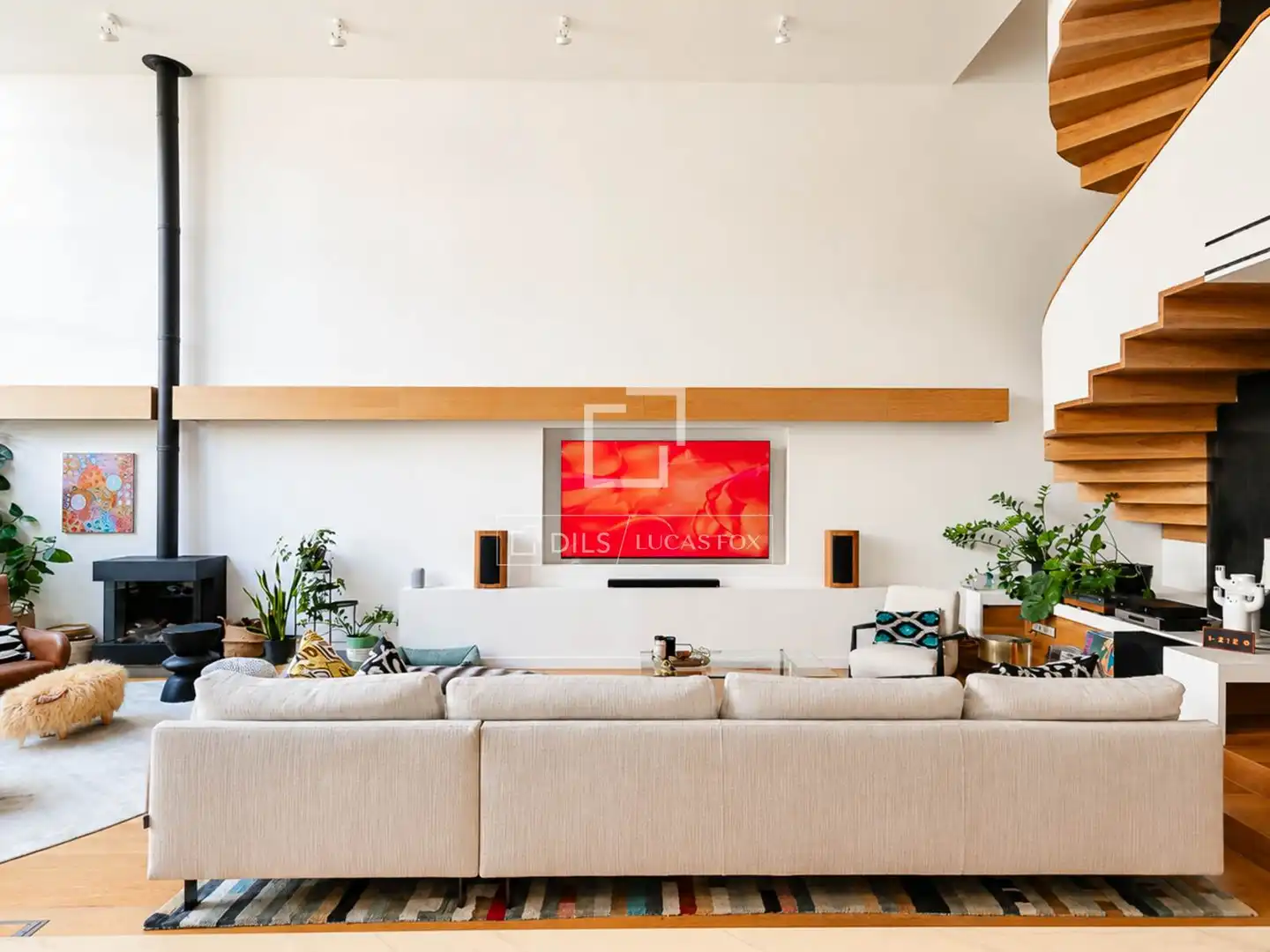 Sala d'estar de Casa o xalet en venda en Barcelona amb Aire condicionat, Jardí privat i Terrassa