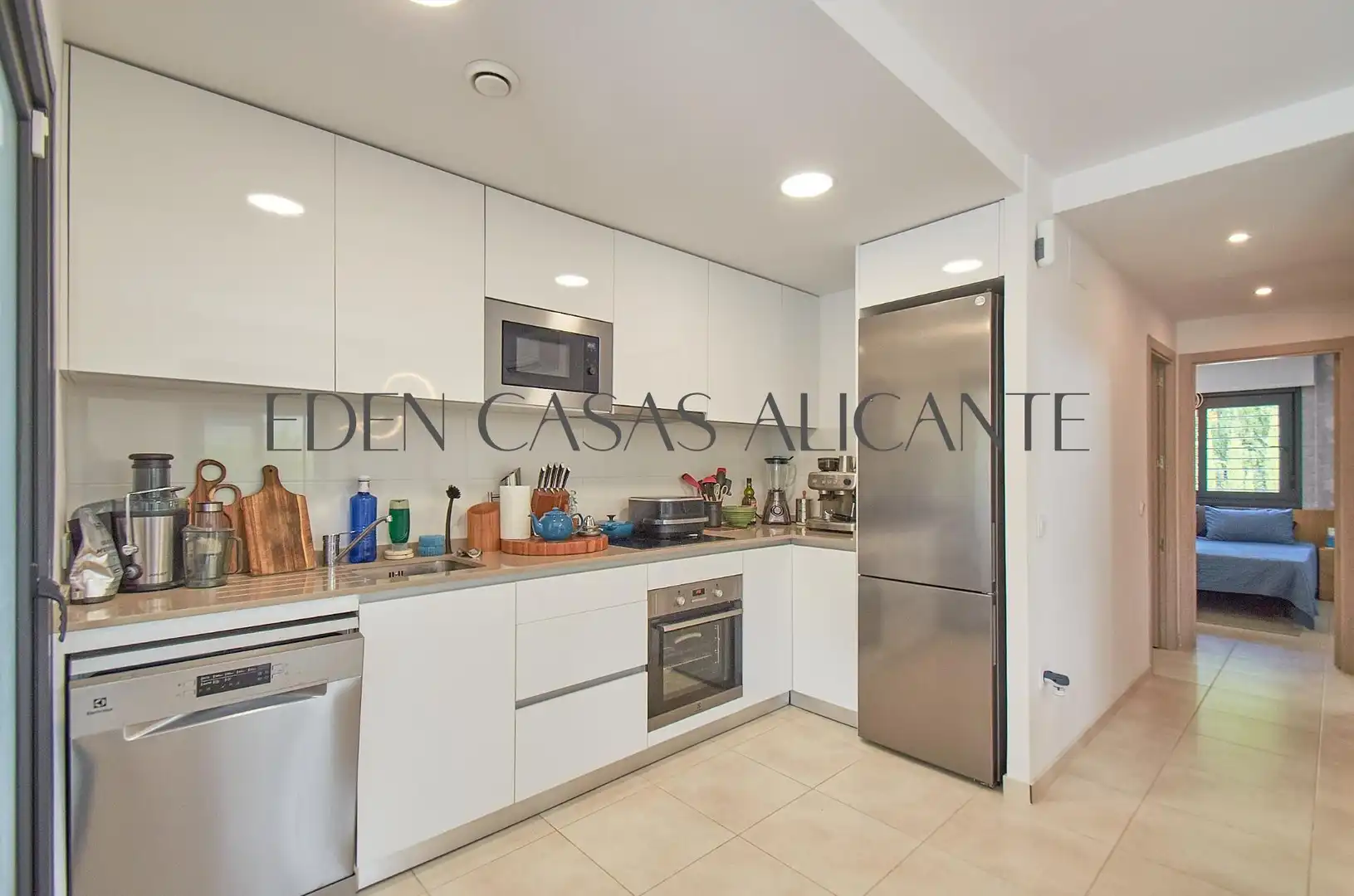 Cocina de Casa adosada en venta en Busot con Aire acondicionado, Calefacción y Jardín privado