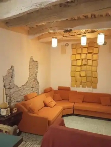 Sala d'estar de Casa o xalet en venda en Busquístar amb Terrassa i Moblat