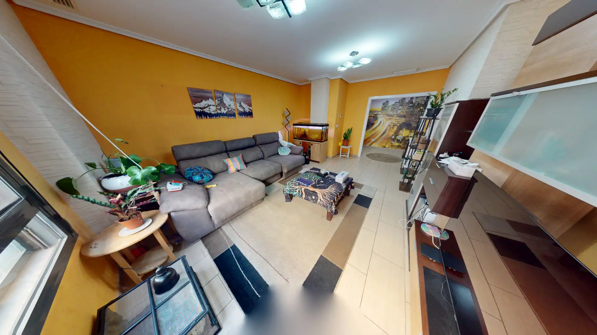 Wohnzimmer von Wohnung zum Verkauf in Alicante / Alacant mit Klimaanlage, Heizung und Parkett